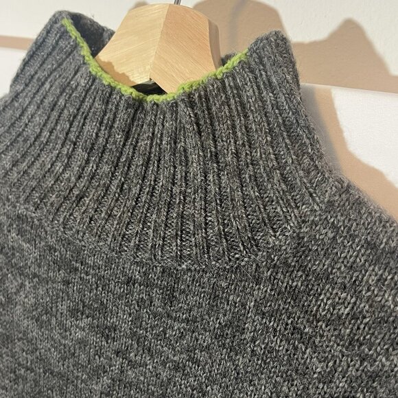 Sundance Women’s Sweater Medium Size Gray Wool Alpaca Long Sleeves - Picture 9 of 10